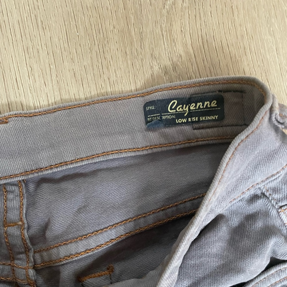 Red Engine Gray Patterned Denim - image 3